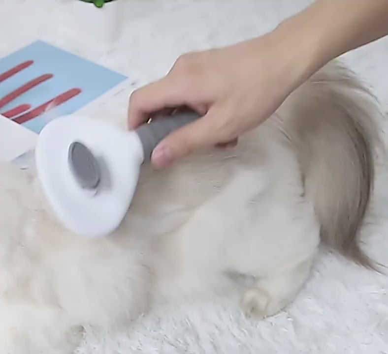 Peine para mascotas, peine de aguja de acero inoxidable, cepillo de limpieza para perros y gatos, depilación flotante, Limpieza del cabello, belleza, cuidado de la piel